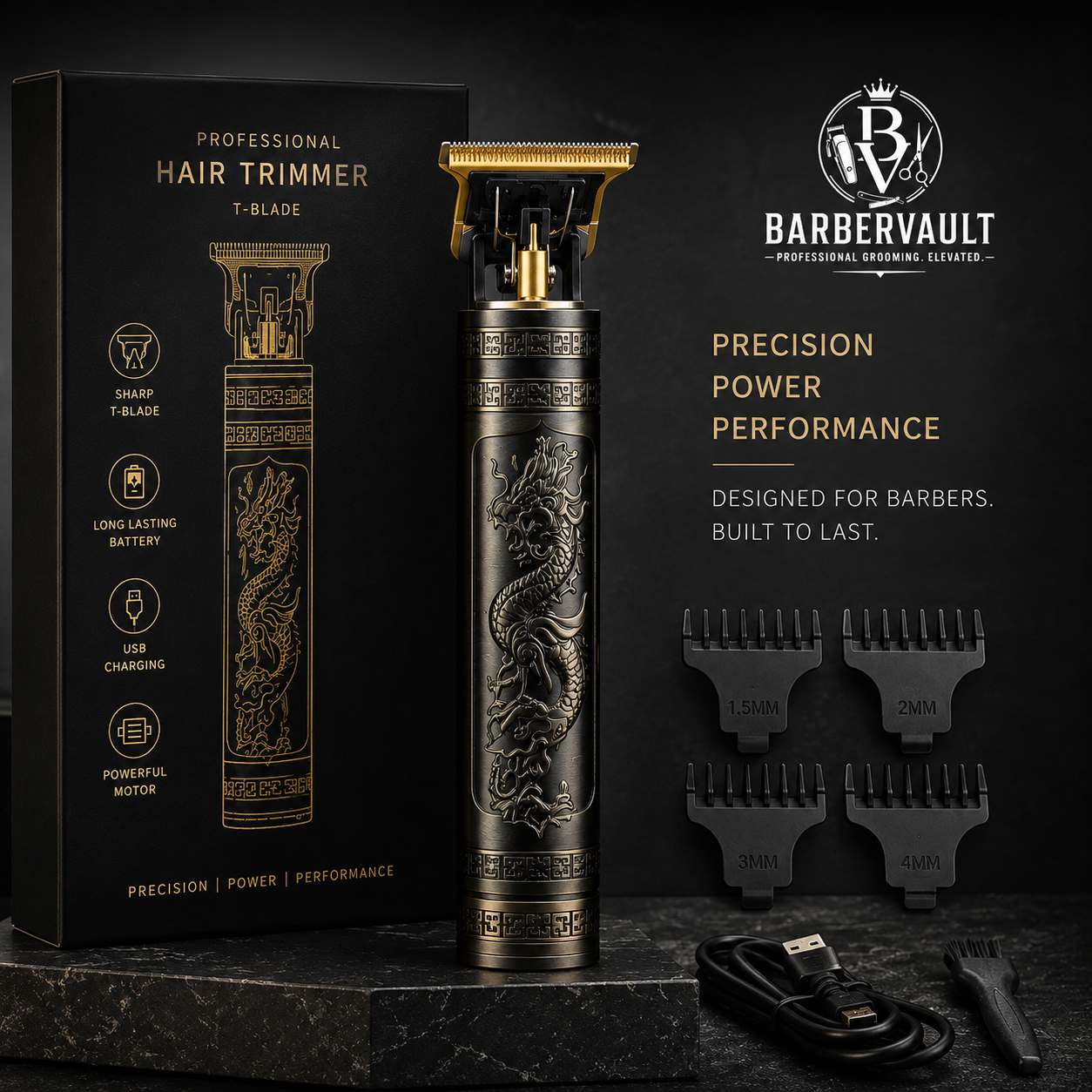 BarberVault? Dragon T9 Professional T-Blade Trimmer