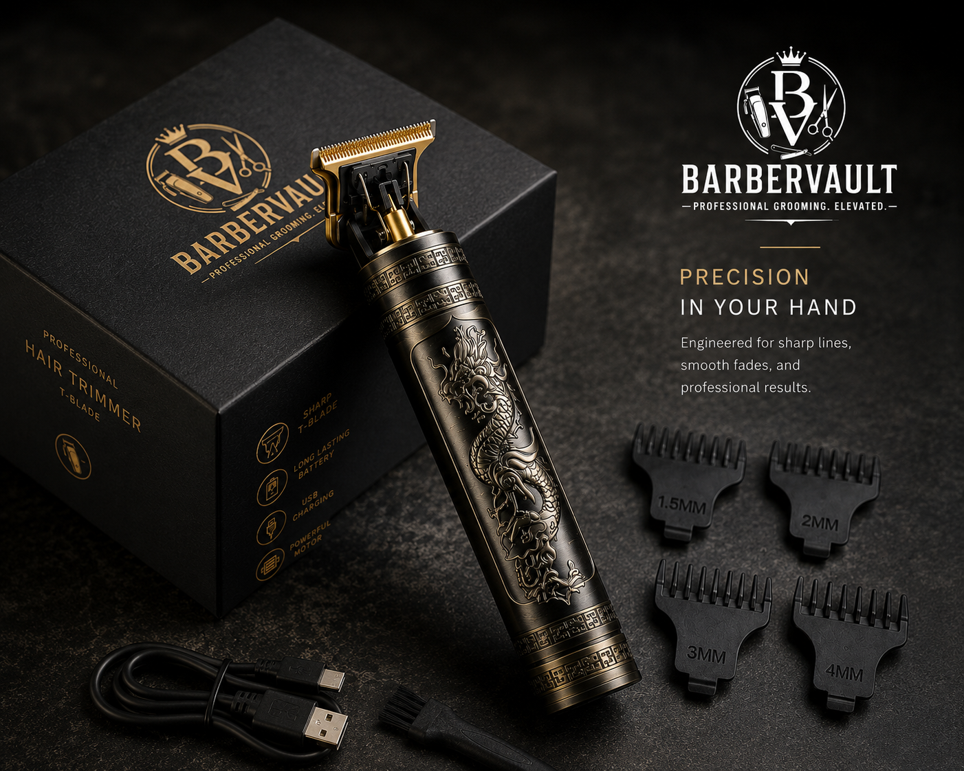 BarberVault? Dragon T9 Professional T-Blade Trimmer